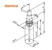 DISPENSADOR JABON LIQUIDO DAMIXA